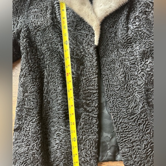 Vintage Curly Lamb and Mink Jacket - Picture 7 of 9